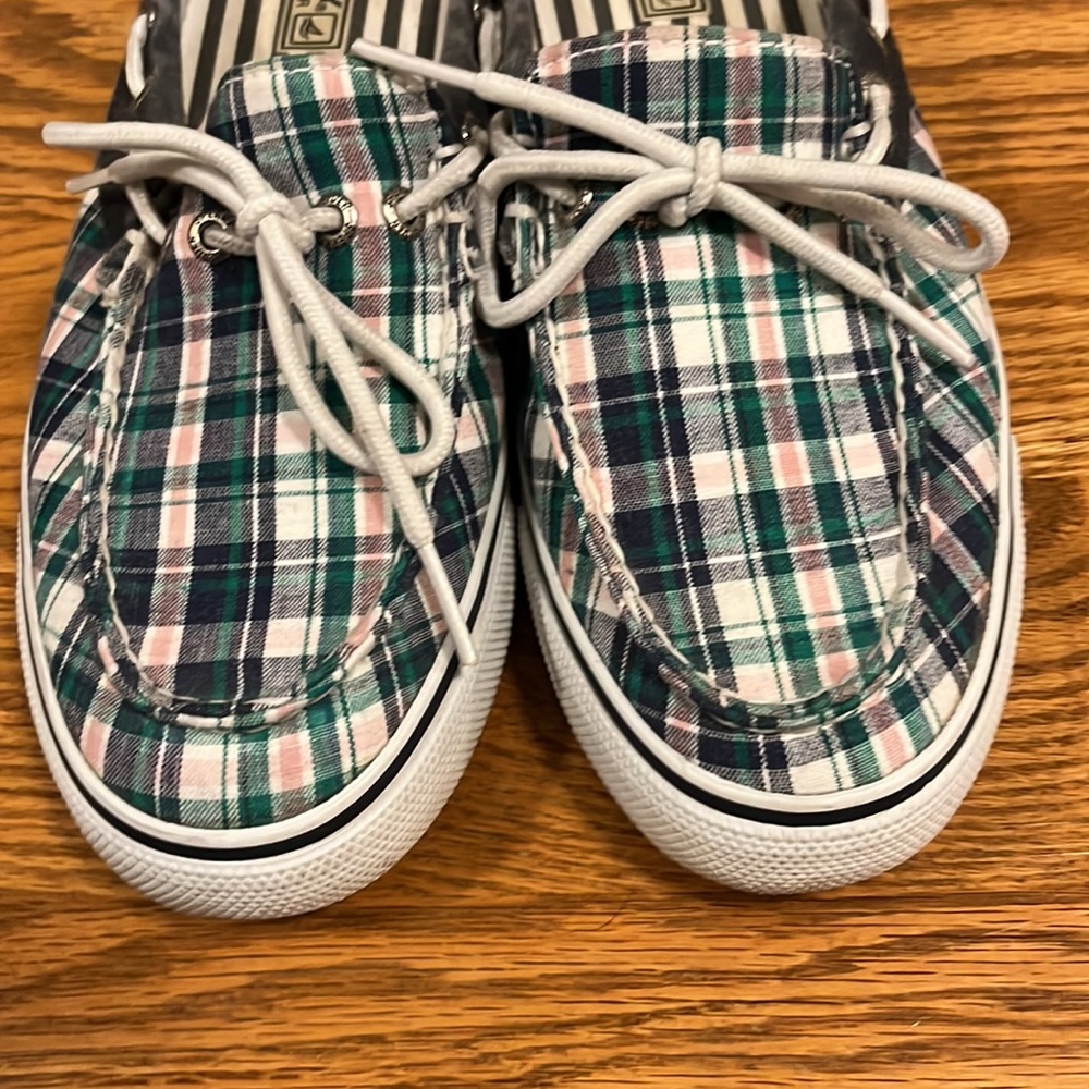 Sperry Plaid Summer Mules - 8.5M - Picture 2 of 8